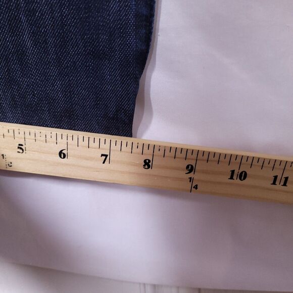 Hugo Boss Jeans Mens 31/32 Dark Wash Orange Regular Fit Button Fly - Picture 15 of 16